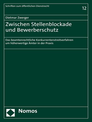 cover image of Zwischen Stellenblockade und Bewerberschutz